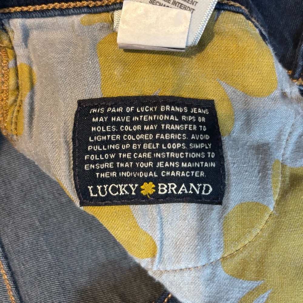 Lucky Brand Women’s Size 4/27 Regular Dark Wash Charlie Baby Boot Cut Jeans - Picture 6 of 12